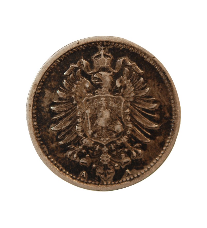 ALLEMAGNE, WILHELM I - 20 PFENNIG ARGENT 1874 A BERLIN