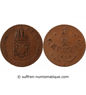 AUTRICHE, FRANÇOIS II - 1/2 KREUZER 1816 A VIENNE