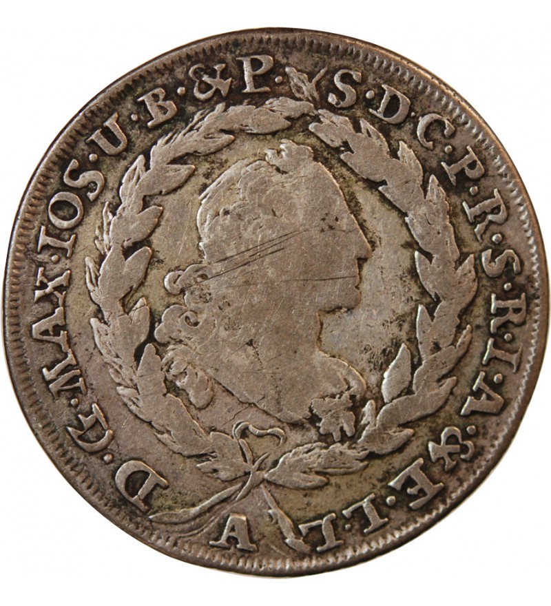 ALLEMAGNE, BAVIÈRE, MAXIMILIEN III JOSEPH - 20 KREUZER ARGENT 1767 A