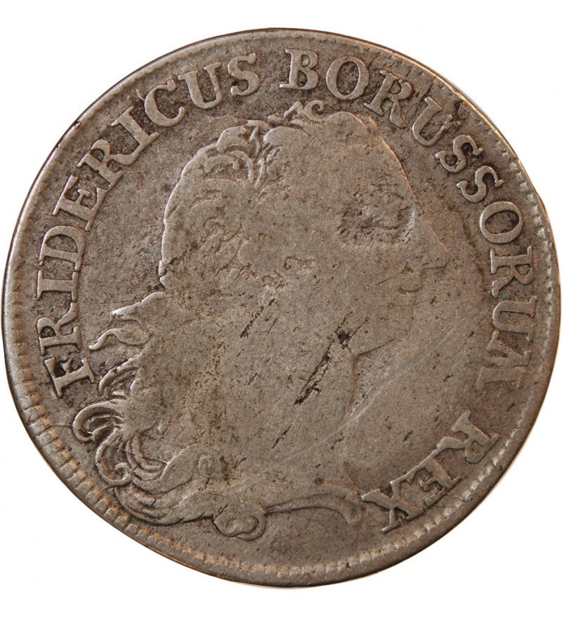 ALLEMAGNE, PRUSSE, FRIEDRICH II - 1/3 THALER ARGENT 1770 B BRESLAU
