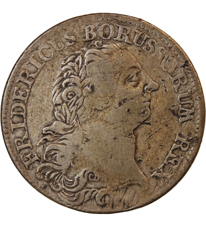 ALLEMAGNE, PRUSSE, FRIEDRICH II - 1/3 THALER ARGENT 1769 B BRESLAU