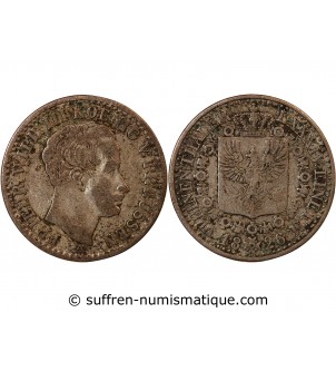 ALLEMAGNE, PRUSSE, FRIEDRICH WILHELM III - 1/6 THALER ARGENT 1826 A BERLIN