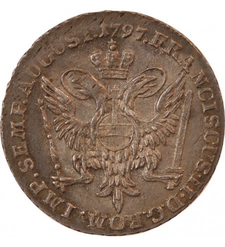 ALLEMAGNE, HAMBOURG - 4 SCHILLING COURANT ARGENT 1797 OHK