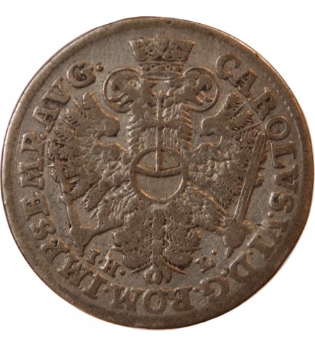 ALLEMAGNE, HAMBOURG, KARL VI - 4 SCHILLING ARGENT 1727 IHL