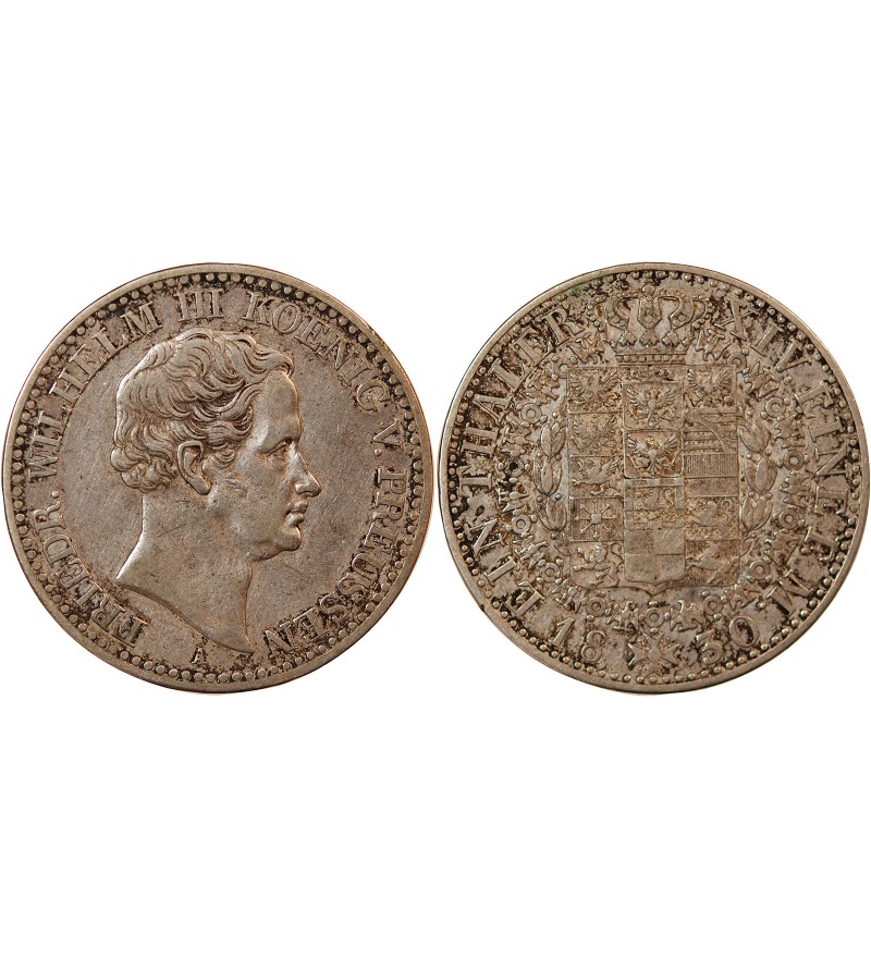 ALLEMAGNE, PRUSSE, FRIEDRICH WILHELM III - THALER ARGENT 1830 A BERLIN