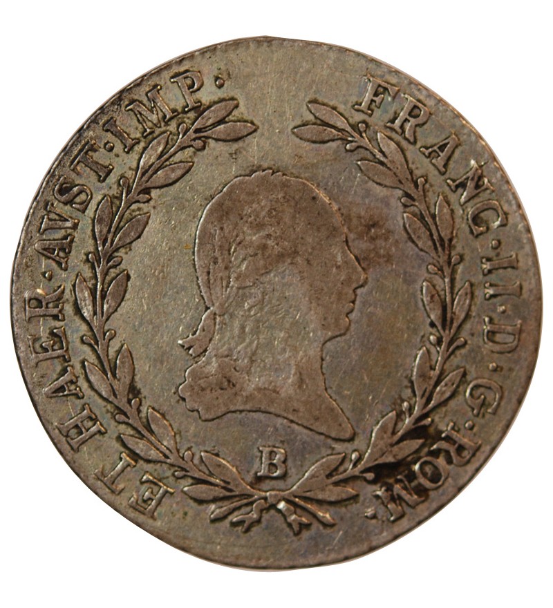 AUTRICHE, FRANÇOIS II - 20 KREUZER ARGENT 1806 B KREMNITZ