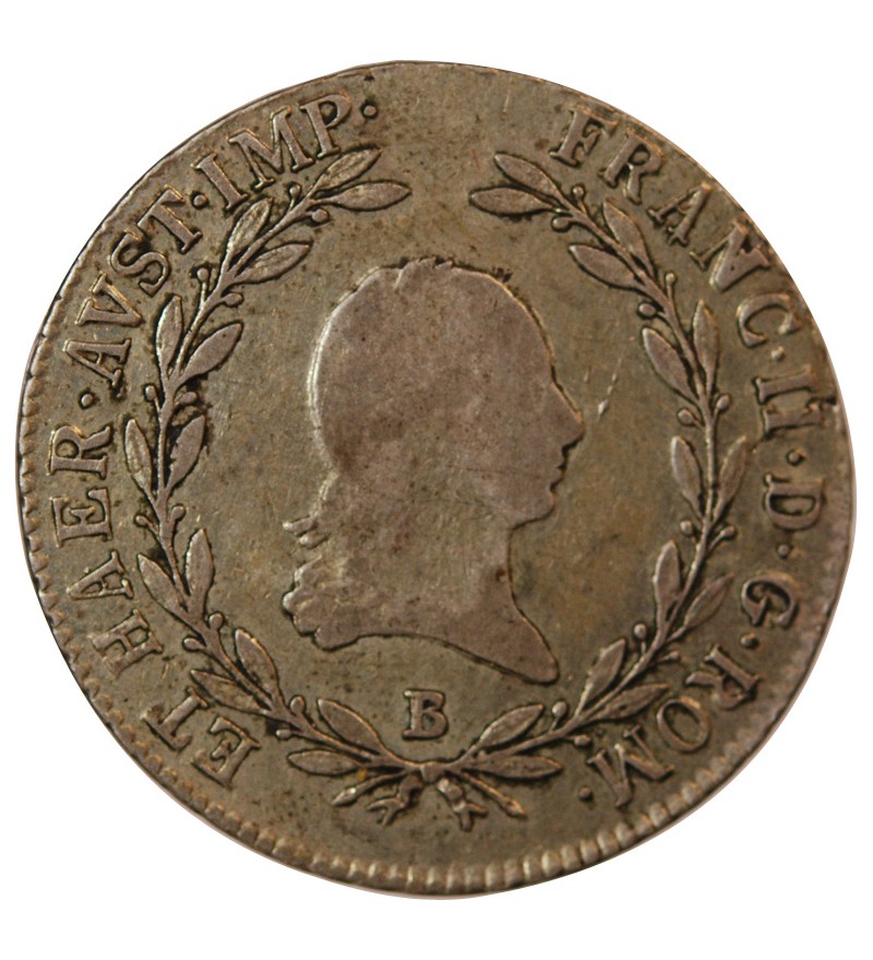 AUTRICHE, FRANÇOIS II - 20 KREUZER ARGENT 1805 B KREMNITZ