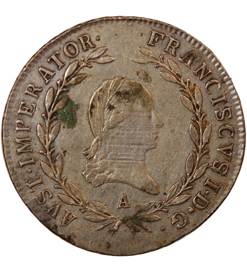 AUTRICHE, FRANÇOIS Ier - 20 KREUZER ARGENT 1810 A VIENNE