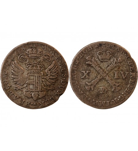 PAYS-BAS AUTRICHIENS, MARIE-THERESE - 14 LIARDS ARGENT 1773