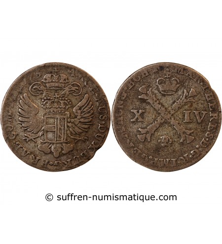 PAYS-BAS AUTRICHIENS, MARIE-THERESE - 14 LIARDS ARGENT 1773