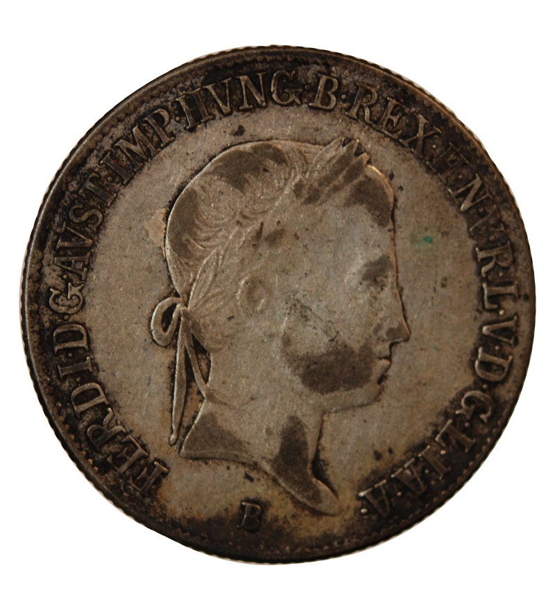 HONGRIE, FERDINAND V - 20 KRAJCZAR ARGENT 1840 B KREMNITZ