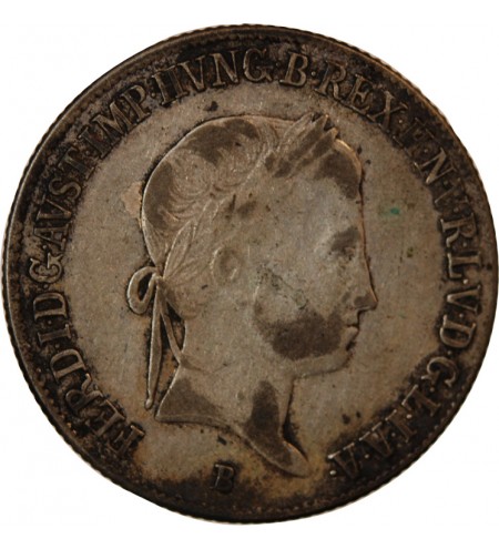 HONGRIE, FERDINAND V - 20 KRAJCZAR ARGENT 1840 B KREMNITZ