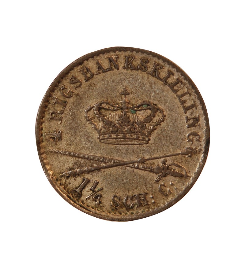 DANEMARK, CHRISTIAN VIII - 4 RIGSBANKSKILLING 1841 FK