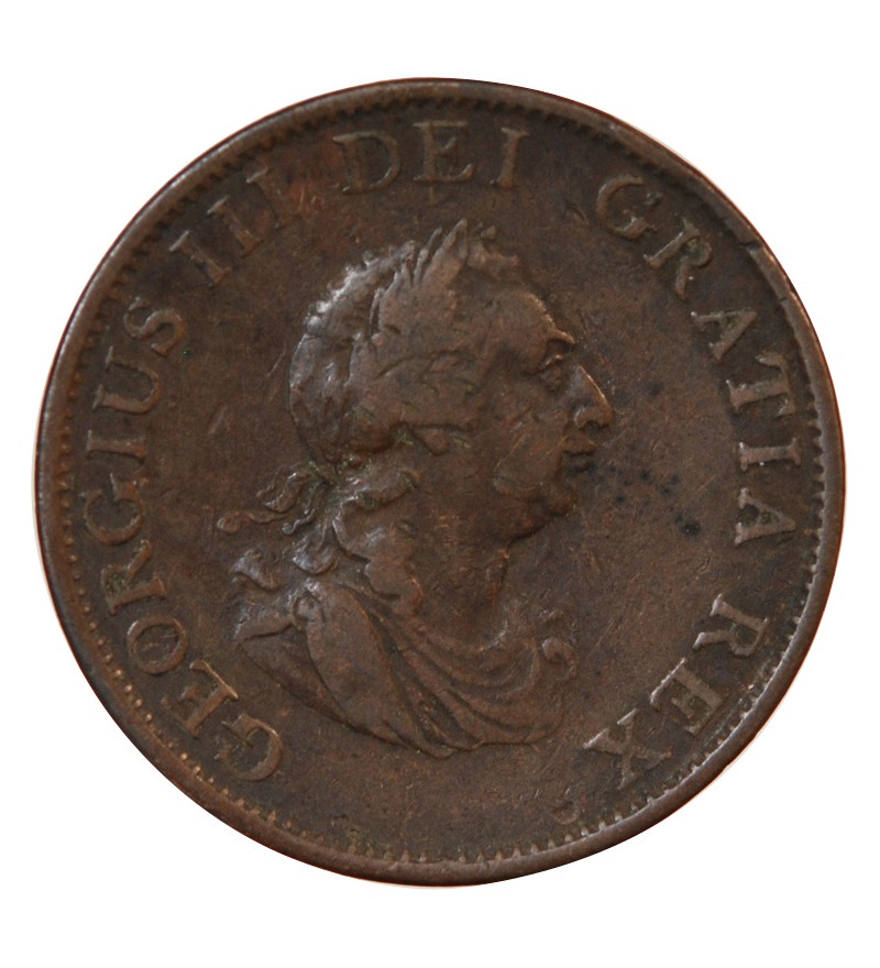 GRANDE-BRETAGNE, GEORGES III - 1/2 PENNY 1799
