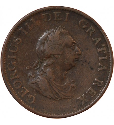 GRANDE-BRETAGNE, GEORGES III - 1/2 PENNY 1799