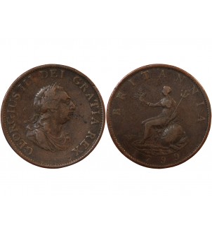 GRANDE-BRETAGNE, GEORGES III - 1/2 PENNY 1799 2