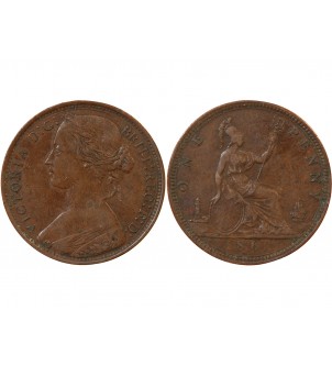 GRANDE-BRETAGNE, VICTORIA - PENNY 1861 2