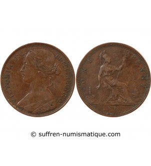 GRANDE-BRETAGNE, VICTORIA - PENNY 1861