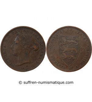 JERSEY, VICTORIA - 1/12 SHILLING 1877 H