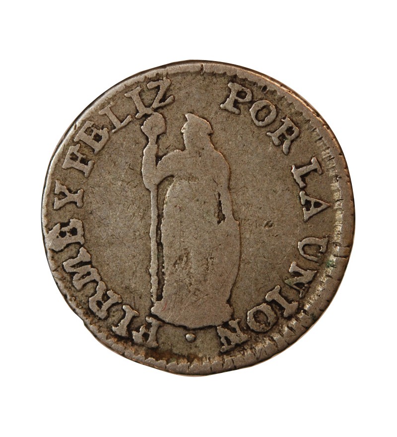 PEROU - 1/2 REAL ARGENT 1836