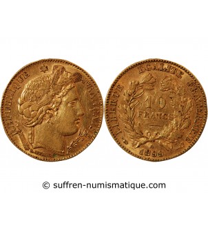 10 FRANCS OR CERES 1899 A PARIS