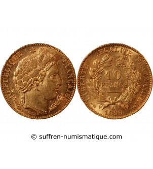 10 FRANCS OR CERES 1899 A PARIS