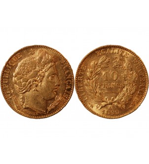 10 FRANCS OR CERES 1899 A PARIS 2