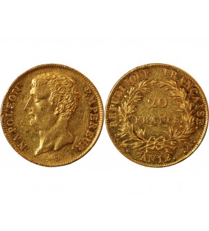 BONAPARTE 1er CONSUL﻿ - 20 FRANCS OR AN 12 A PARIS﻿ 2