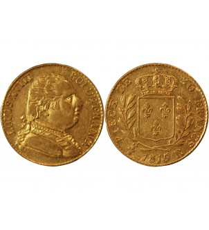 LOUIS XVIII - 20 FRANCS OR 1815 R LONDRES﻿ 2