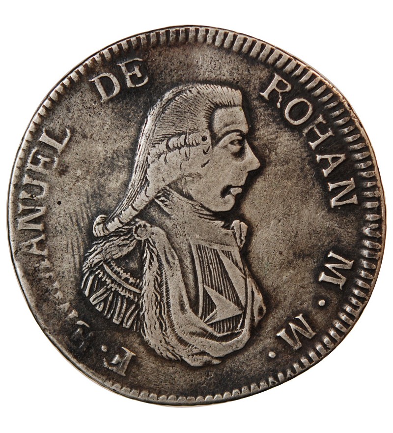 ORDRE DE MALTE, EMMANUEL DE ROHAN - 2 SCUDI ARGENT 1796