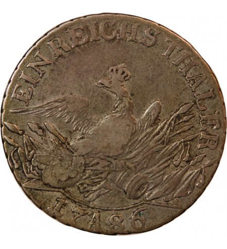 PRUSSE, FRIEDRICH II - THALER ARGENT 1786 A BERLIN