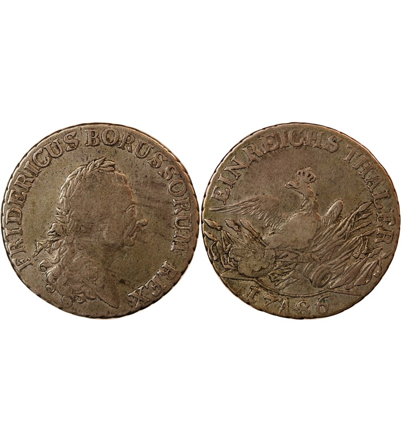 PRUSSE, FRIEDRICH II - THALER ARGENT 1786 A BERLIN