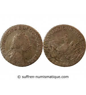 PRUSSE, FRIEDRICH II - THALER ARGENT 1786 A BERLIN