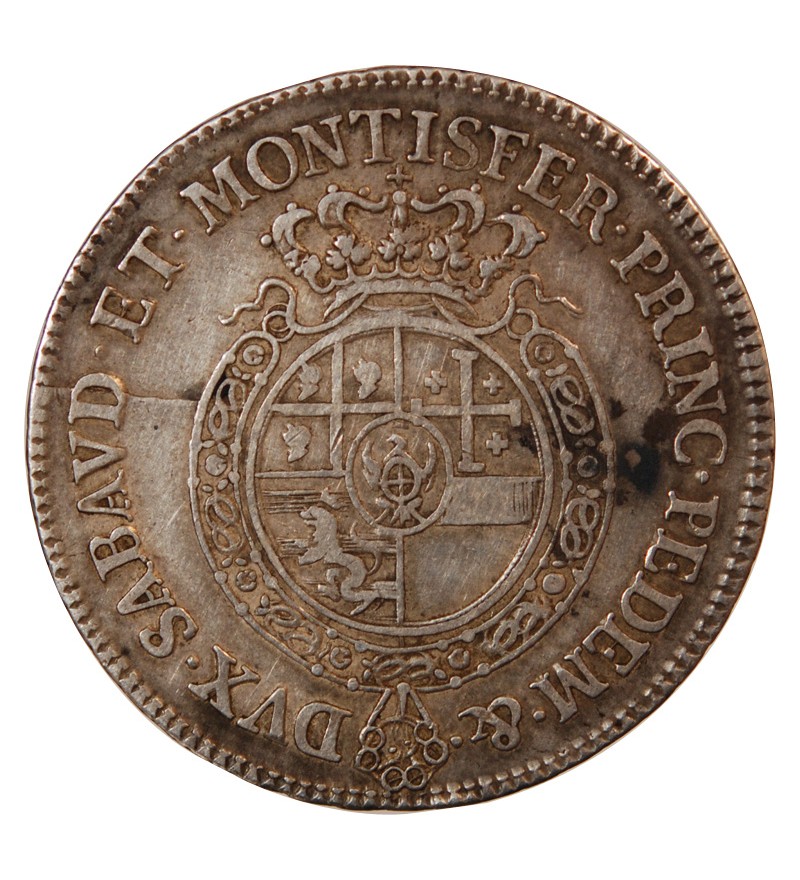 ROYAUME DE SARDAIGNE, CARLO EMANUELE III - 1/2 SCUDO ARGENT 1755