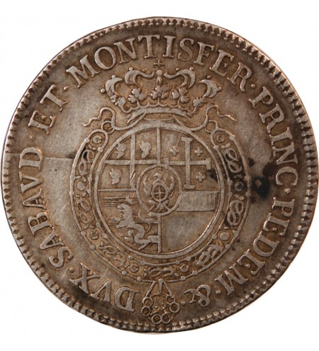 ROYAUME DE SARDAIGNE, CARLO EMANUELE III - 1/2 SCUDO ARGENT 1755