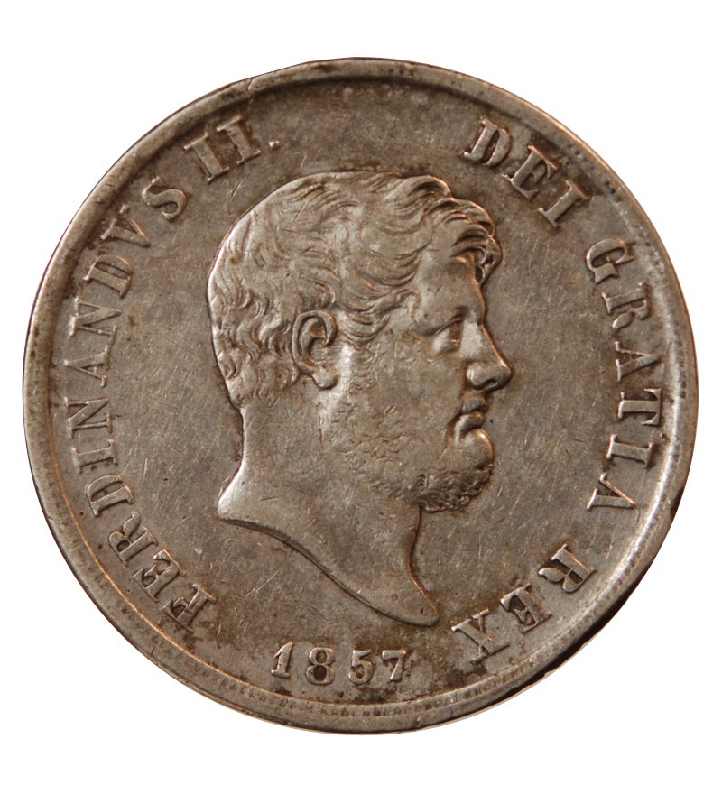 ROYAUME DES DEUX-SICILES, FERDINAND II - 120 GRANA ARGENT 1857