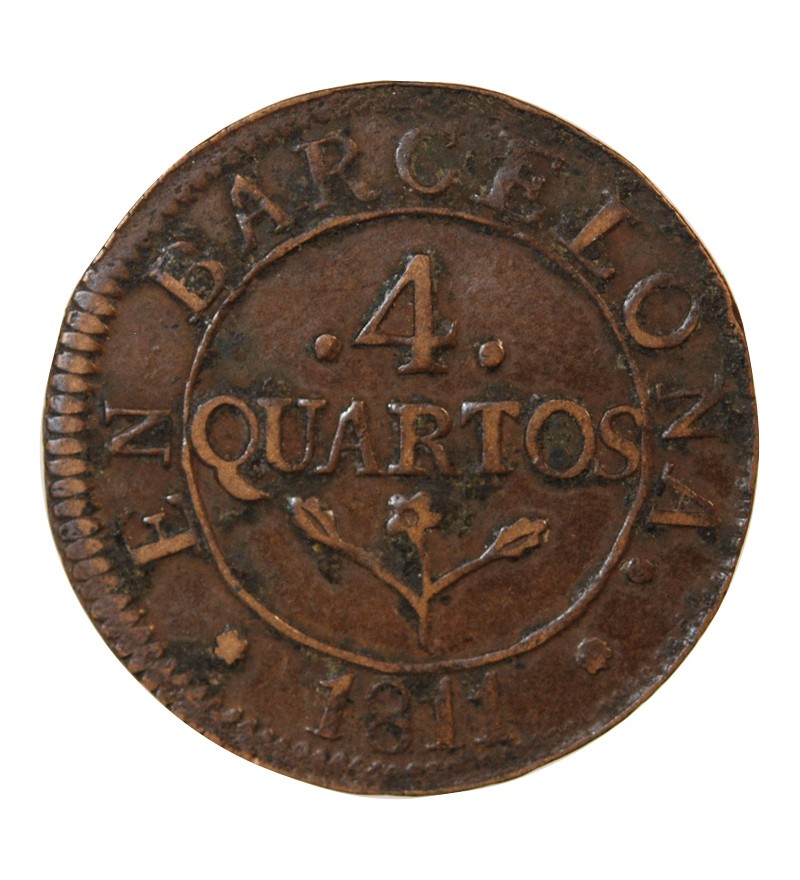 CATALOGNE - 4 QUARTOS 1811 BARCELONE