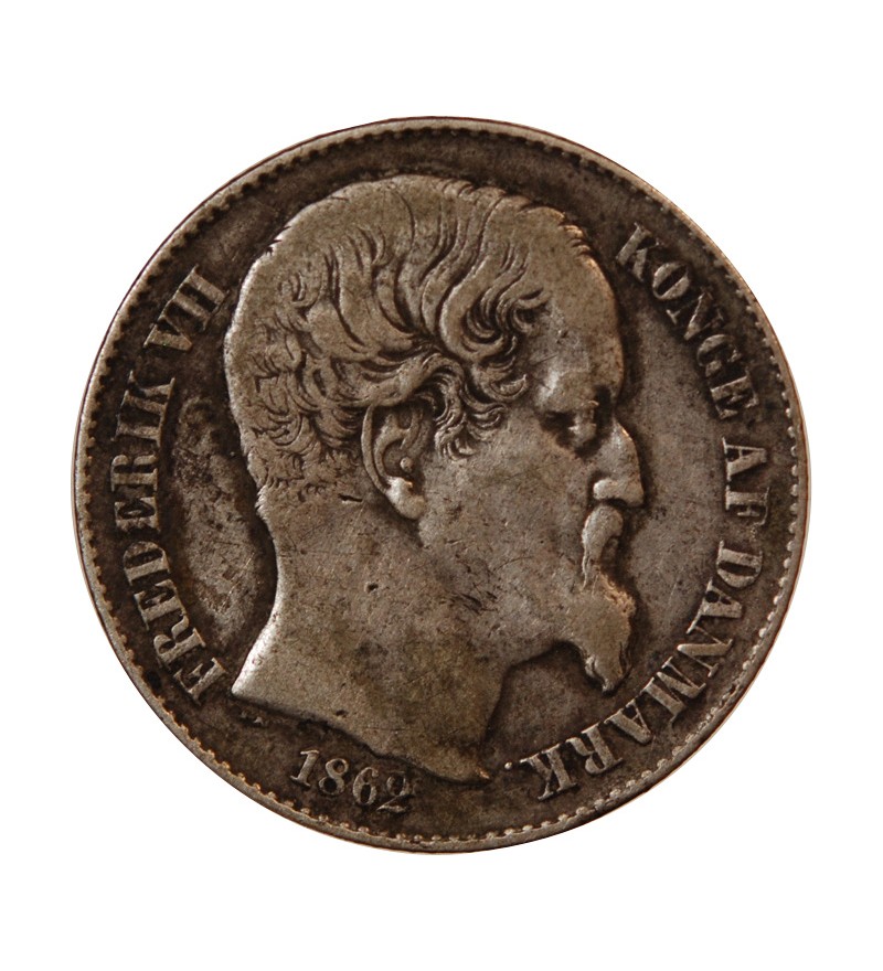 ANTILLES DANOISES, FREDERIK VII - 20 CENTS ARGENT 1862
