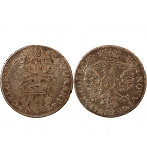 ALLEMAGNE, LÜBECK - 8 SCHILLING ARGENT 1752 2