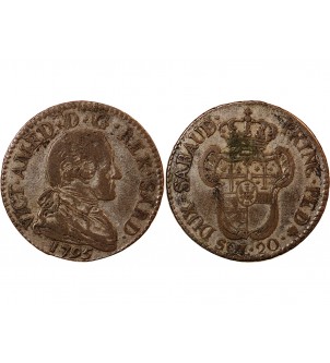 ITALIE, ROYAUME DE SARDAIGNE, VICTOR AMEDEE III - 20 SOLDI 1794 TURIN 2
