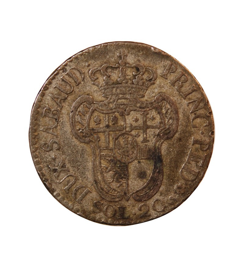 ITALIE, ROYAUME DE SARDAIGNE, VICTOR AMEDEE III - 20 SOLDI 1795 TURIN