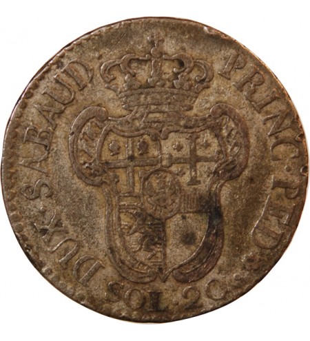 ITALIE, ROYAUME DE SARDAIGNE, VICTOR AMEDEE III - 20 SOLDI 1795 TURIN