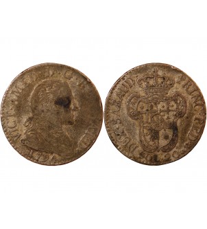 ITALIE, ROYAUME DE SARDAIGNE, VICTOR AMEDEE III - 20 SOLDI 1795 TURIN 2