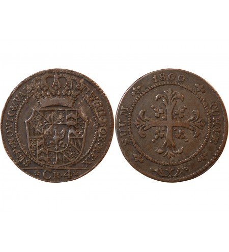 SUISSE, NEUCHÂTEL, FRIEDRICH WILHELM III - 4 KREUZER 1800