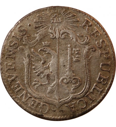 SUISSE, GENÈVE - 6 SOLS ARGENT 1791 PB