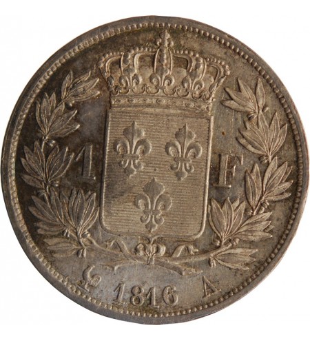 France 1 Franc Louis XVIII  1816 A Paris