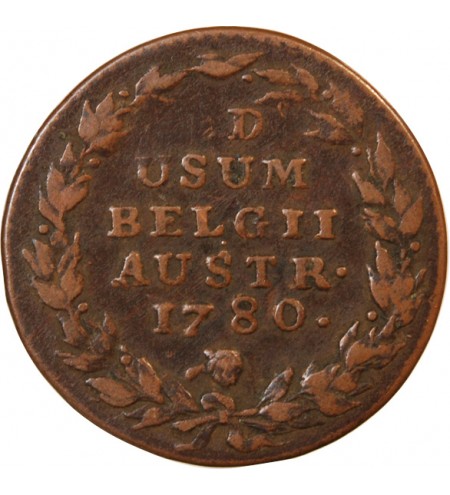 PAYS-BAS AUTRICHIENS, MARIE-THERESE - 2 LIARDS 1780 BRUXELLES