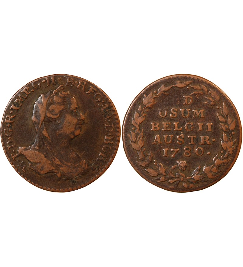 PAYS-BAS AUTRICHIENS, MARIE-THERESE - 2 LIARDS 1780 BRUXELLES