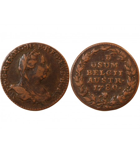 PAYS-BAS AUTRICHIENS, MARIE-THERESE - 2 LIARDS 1780 BRUXELLES