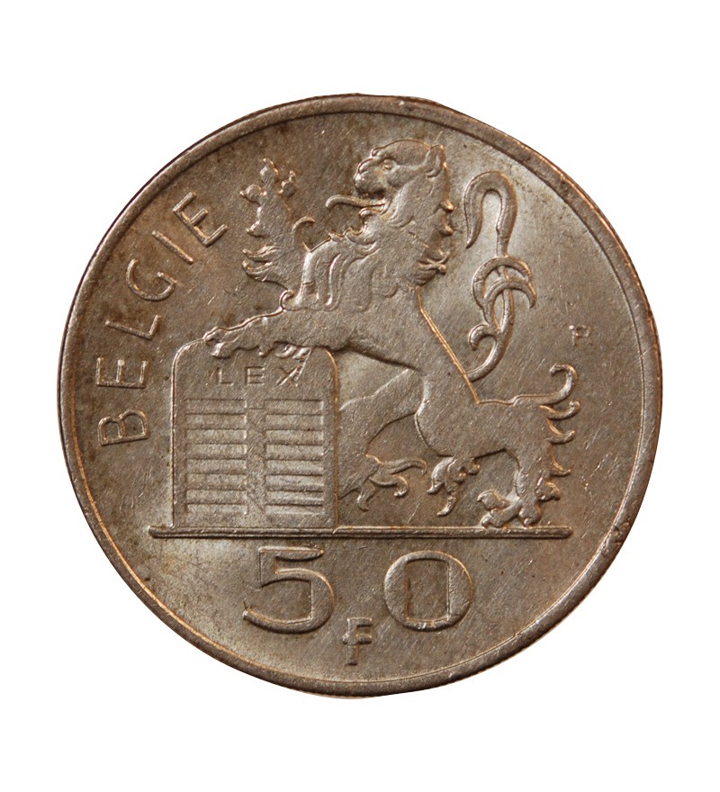 BELGIQUE, PRINCE CHARLES - 50 FRANCS ARGENT 1948 - Légende flamande